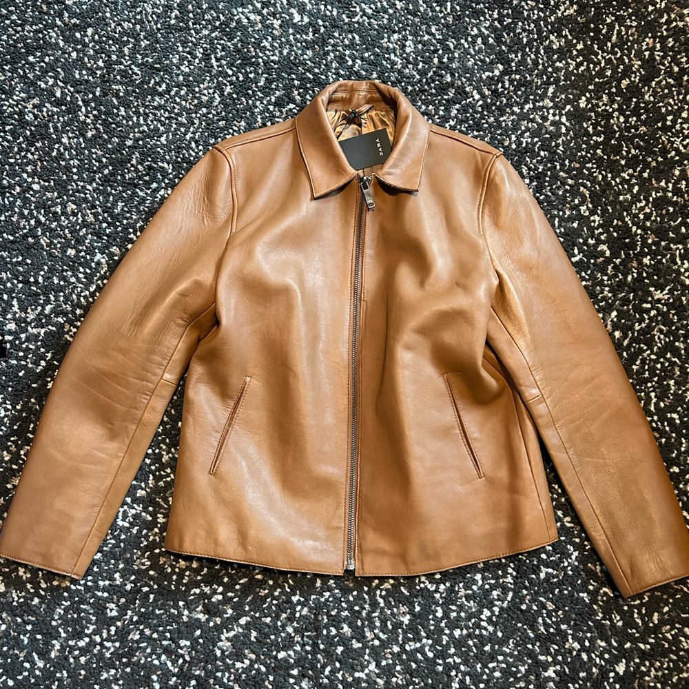 Zara Brown Leather Jacket